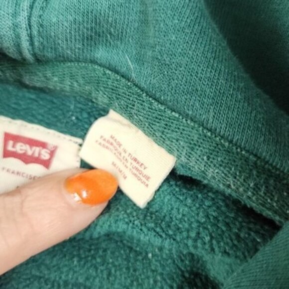 Levis Hoodie Womens Medium Pullover Standard Fit Sweatshirt Pocket Hooded Casual - Picture 7 of 9
